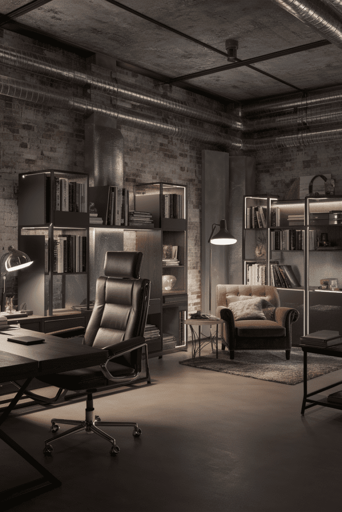 Dream Rooms Ideas: Industrial Home Office