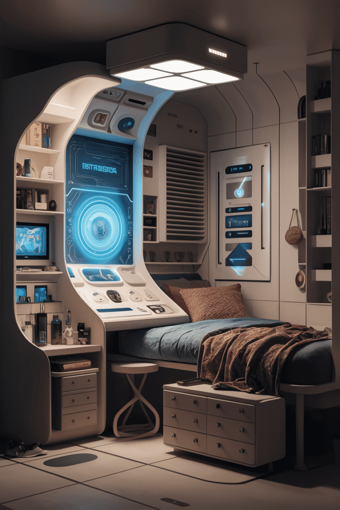 Dorm Room Ideas: Tech-Inspired Smart Room