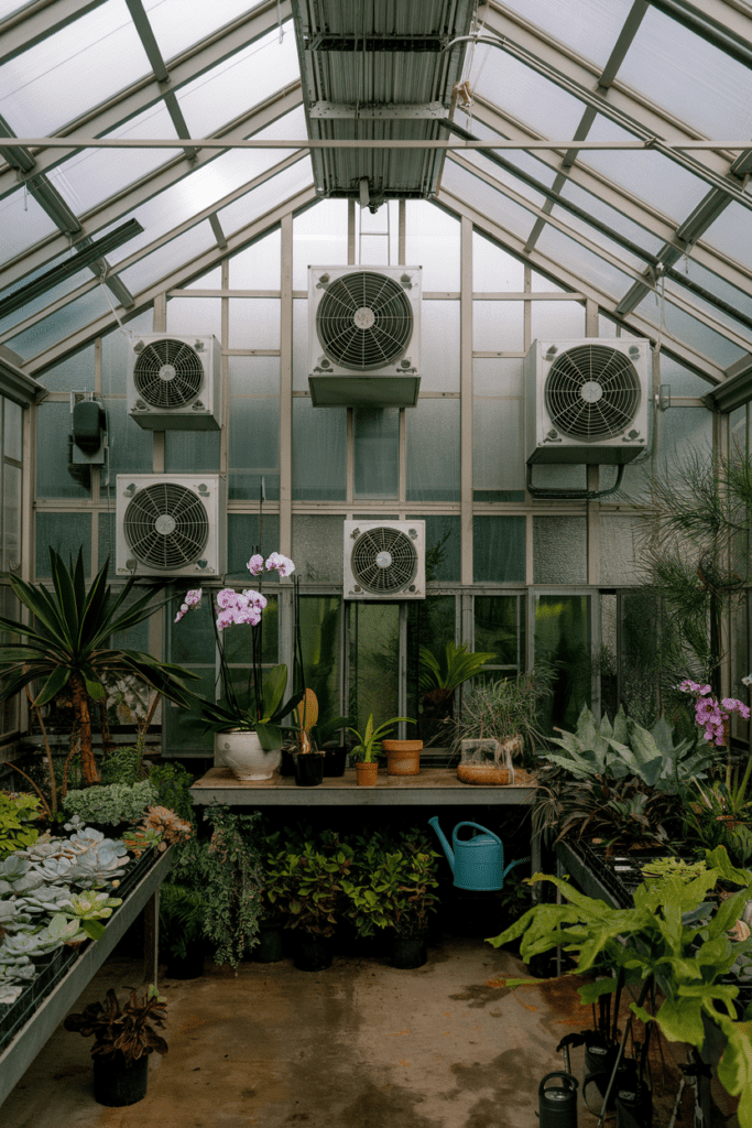 Greenhouse Interior Ideas: Automatic Ventilation System for Temperature Control