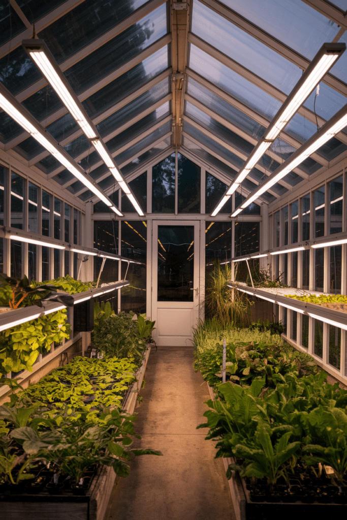 Greenhouse Interior Ideas: Solar-Powered LED Lighting for Sustainability