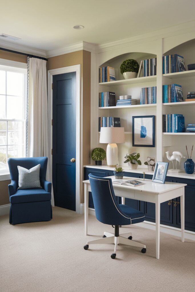 10+ Men's Home Office Room Ideas | Modern Setup Guide 13 Men's Home Office Room Ideas: Coastal-Inspired Office