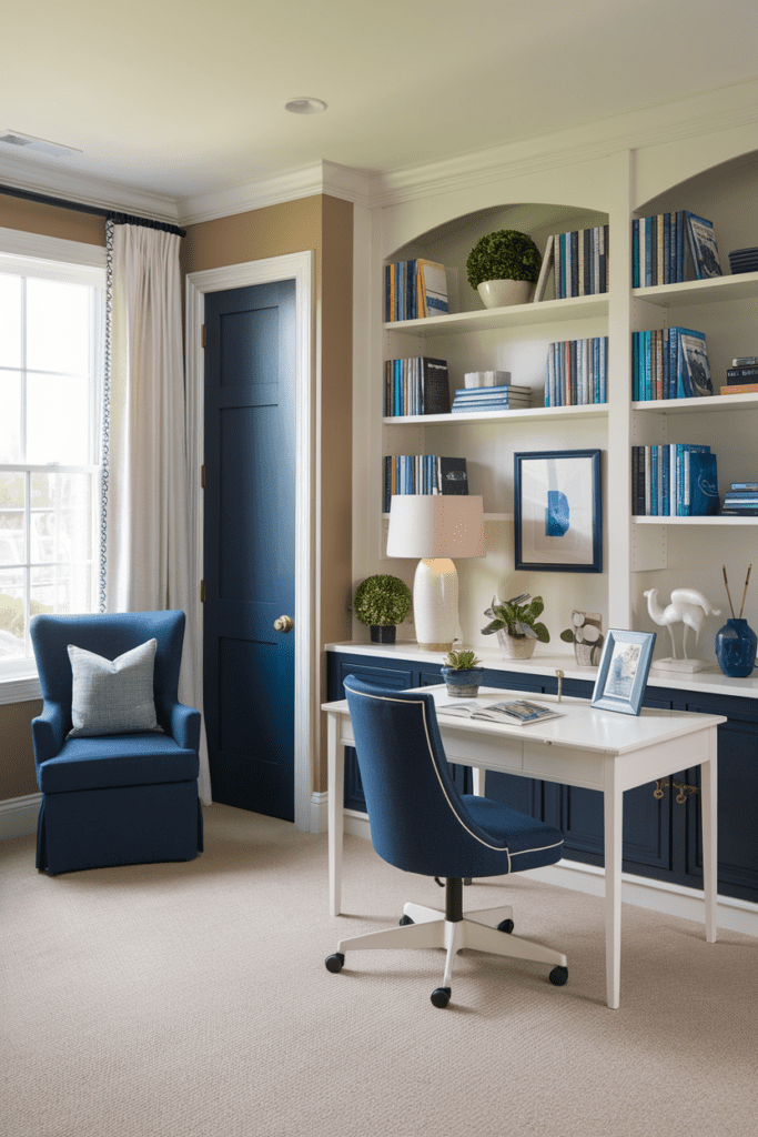 Men's Home Office Room Ideas: Coastal-Inspired Office