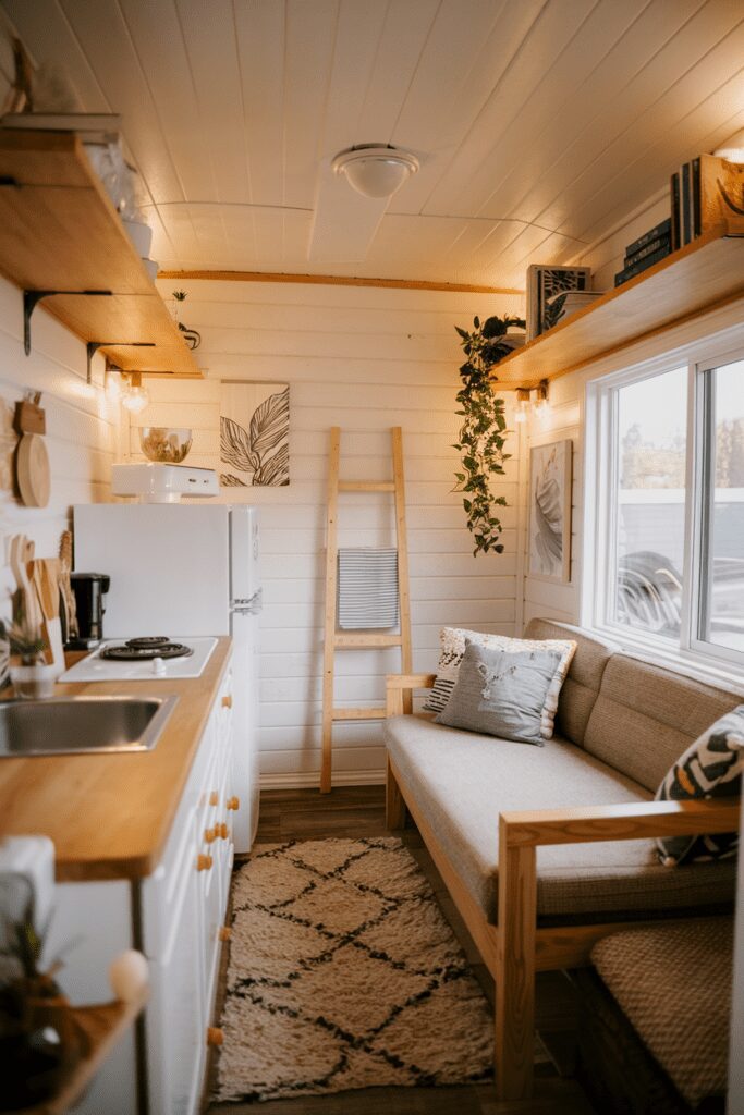 30+ Tiny Cabins Interior Ideas | Beautiful, Compact Living 19 Tiny Cabins Interior Ideas: Hygge Haven with Ultimate Comfort