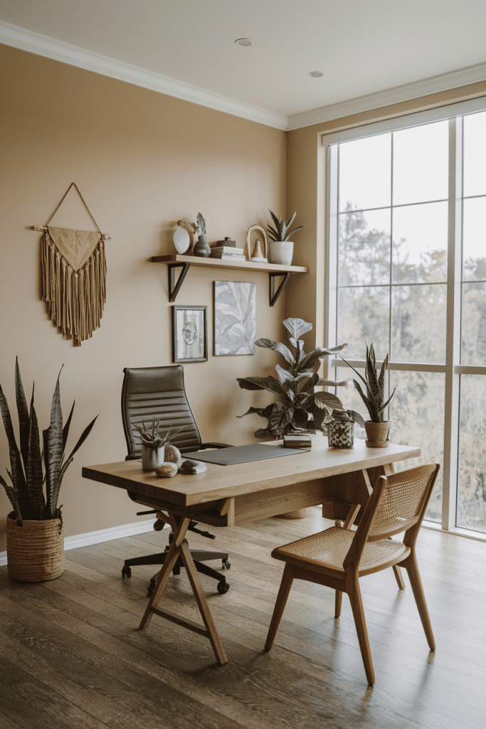 Men's Home Office Room Ideas: Nature-Inspired Office