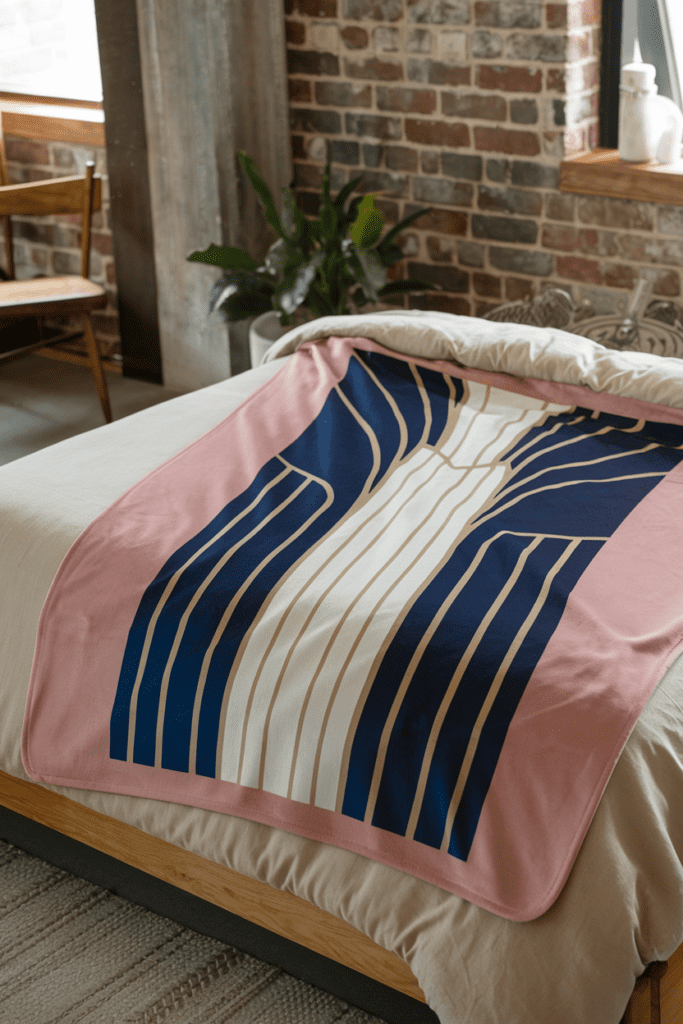 Luxury Dorm Ideas: Artistic Throw Blankets for Chic Comfort