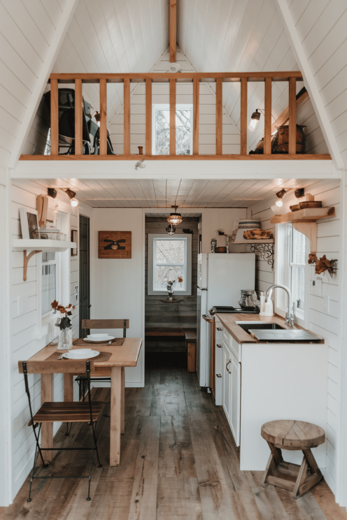 Tiny Cabins Interior Ideas: Cabin Kitchenette with Gourmet Flair