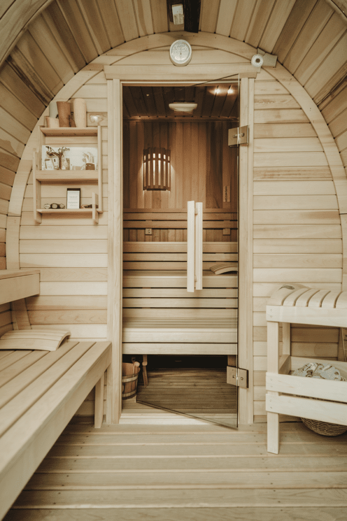 Tiny Cabins Interior Ideas: Tiny Cabin Spa with Relaxing Features