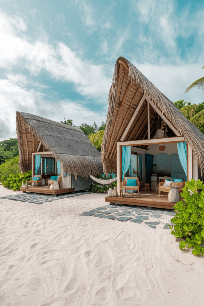 Tropical Escape with Island Vibes Tiny Cabins Interior Ideas