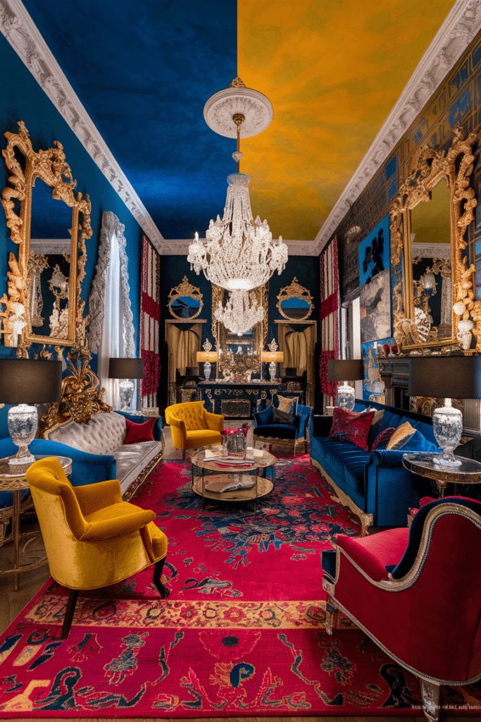 80s Luxury Interior Ideas: Eclectic Glam with Bold Mixes