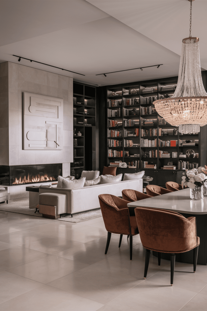 80s Luxury Interior Ideas: Open-Concept Spaces with Statement Features