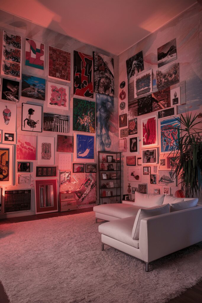 20+ Dream Rooms Ideas - Elevate Your Space with Creativity 16 Dream Rooms Ideas: Artistic Gallery Wall Room