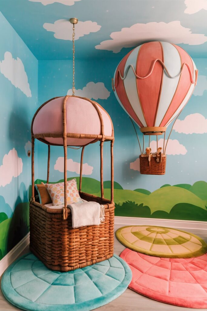 Toddler Room Ideas: Whimsical Hot Air Balloon Room