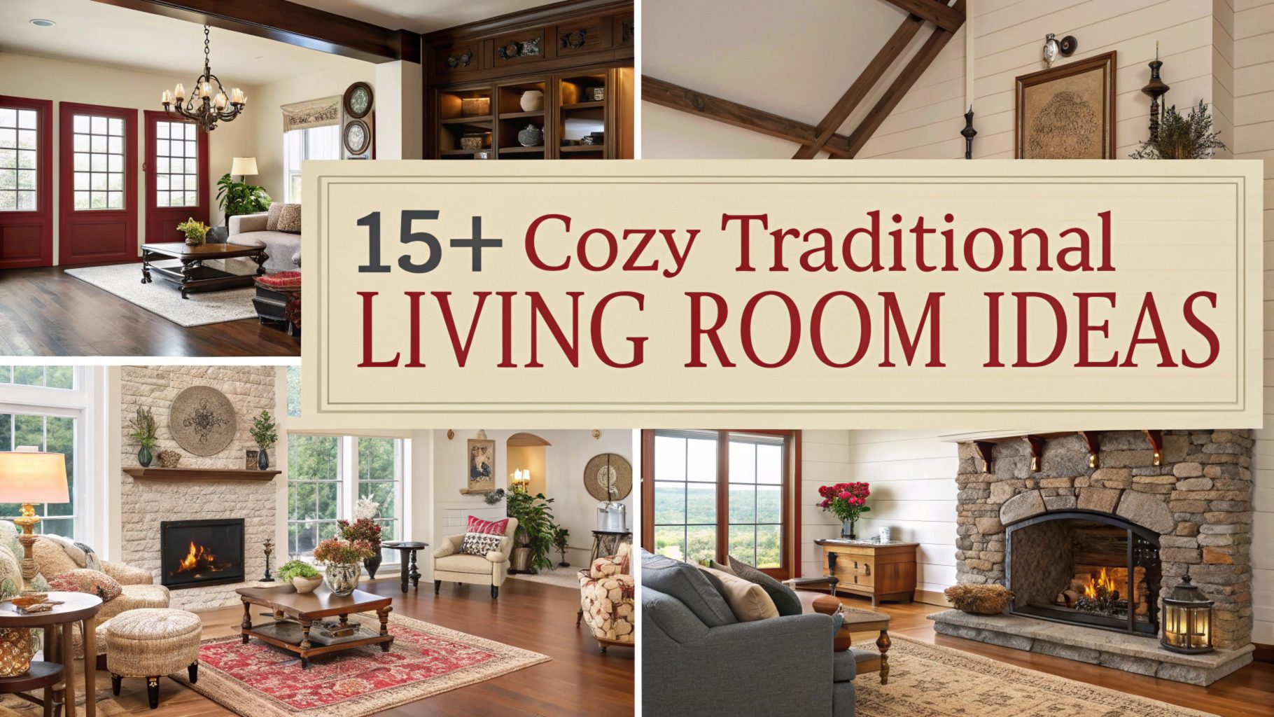 15+ Cozy Traditional Living Room Ideas