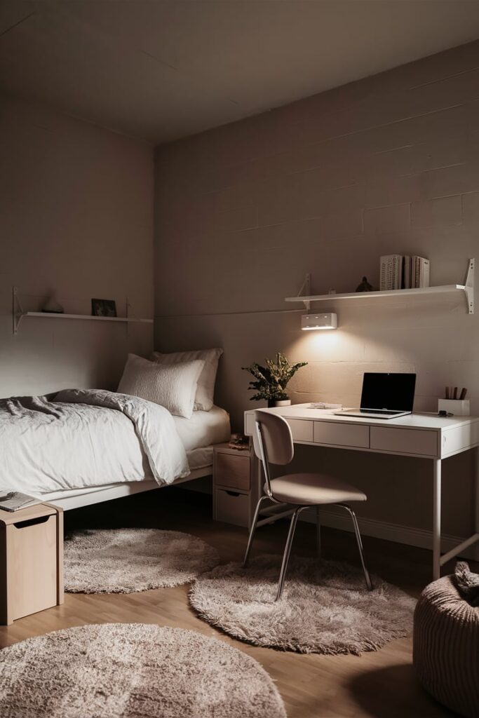 dorm room ideas: Cozy Minimalist Vibes