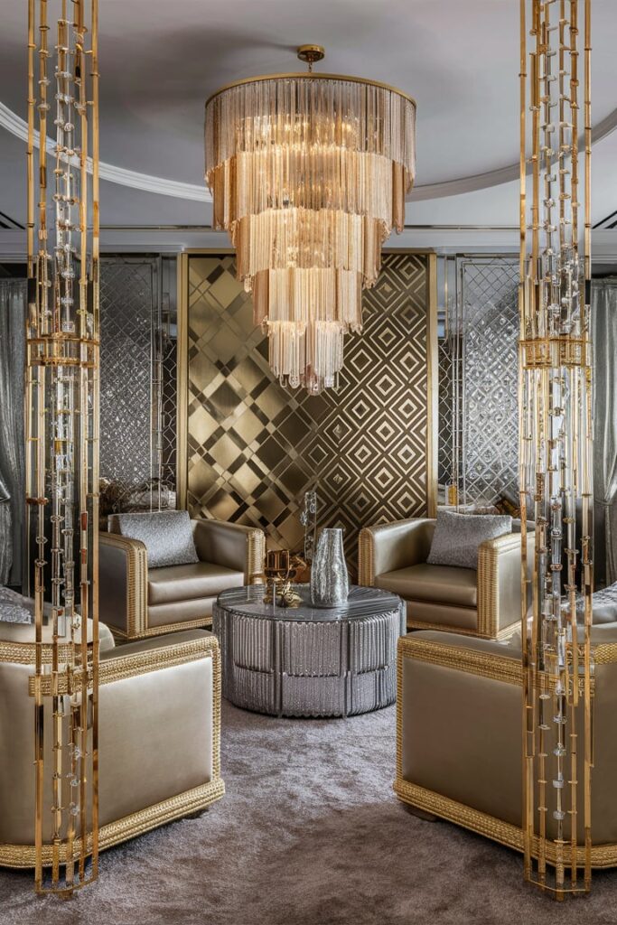 Luxury Interior Ideas: Metallic Accents for Glamorous Interiors