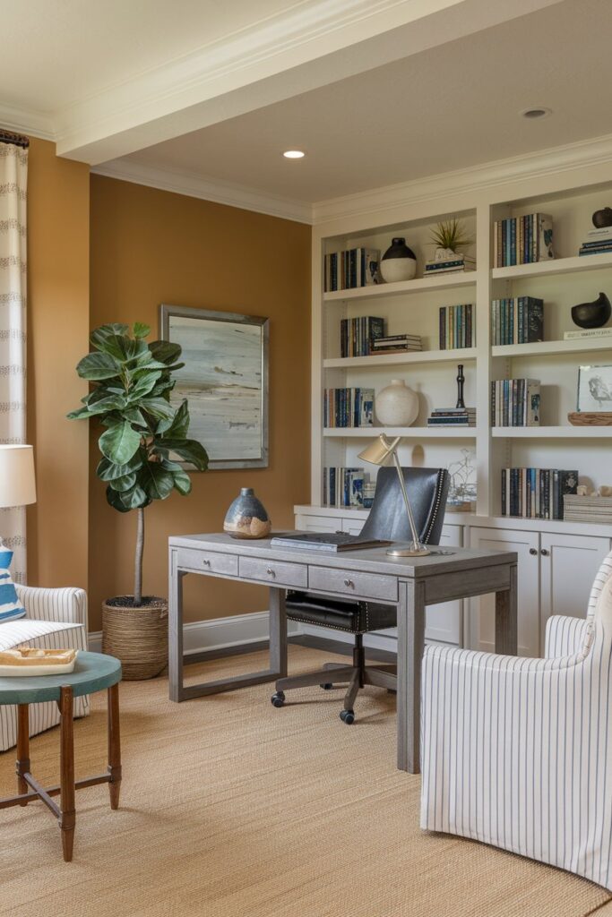 Men's Home Office Room Ideas: Coastal-Inspired Office