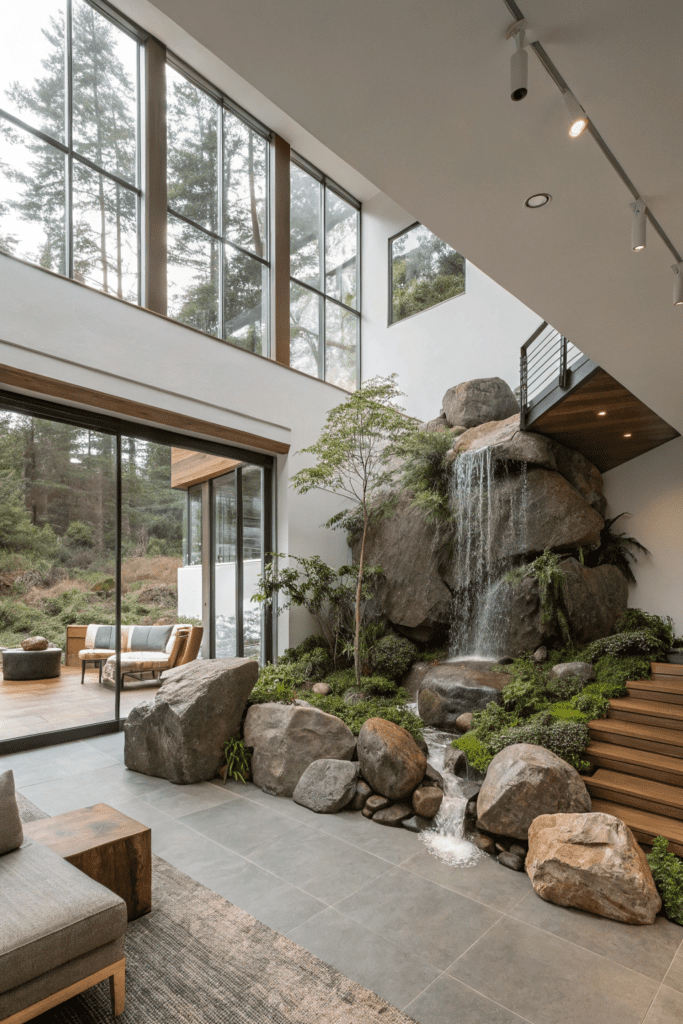 Mountain Modern Home Interior Ideas: Natural Elements as Statement Décor