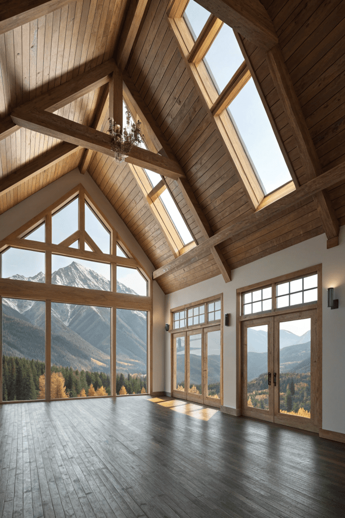 Mountain Modern Home Interior Ideas: Vaulted Ceilings for a Spacious Look