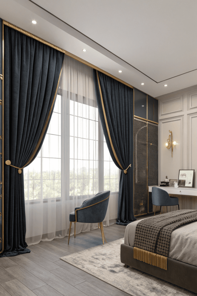 Luxury Dorm Ideas: Luxe Curtains for a Polished Look