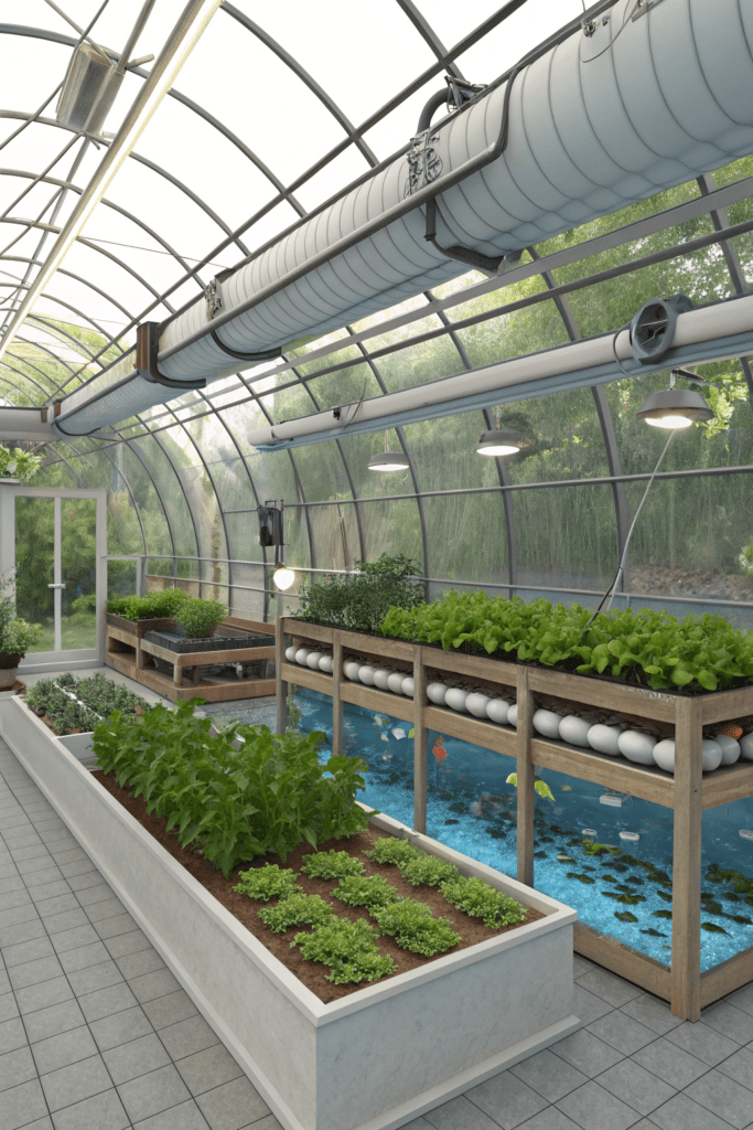 Greenhouse Interior Ideas: Aquaponics System for Sustainable Growing