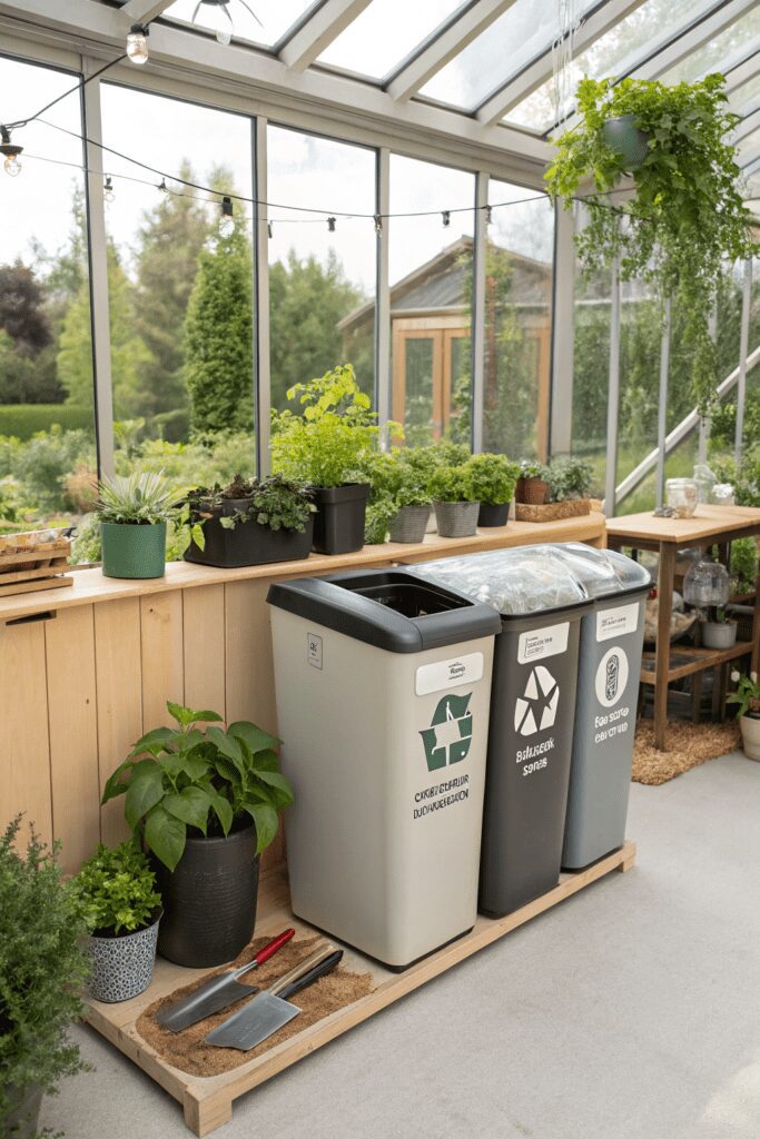 20+ Greenhouse Interior Ideas | Refreshing Designs & Concept 20 Composting Station for Organic Gardening Greenhouse Interior Ideas