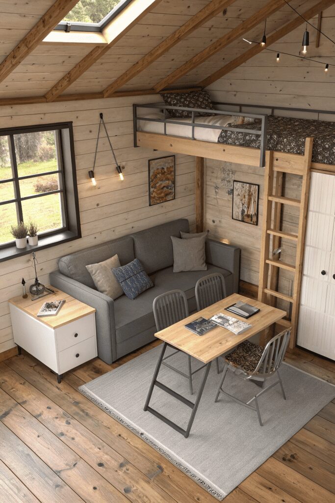 30+ Tiny Cabins Interior Ideas | Beautiful, Compact Living 6 Tiny Cabins Interior Ideas: Smart Space-Saving Furniture Layout