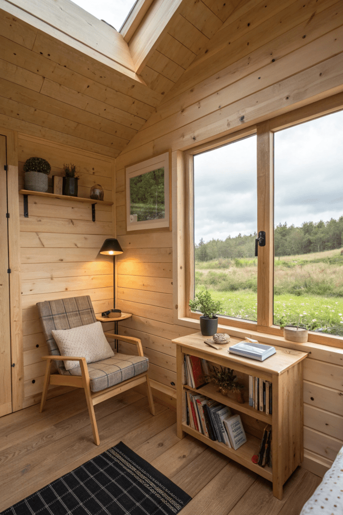 Tiny Cabins Interior Ideas: Off-Grid Simplicity with Sustainable Features