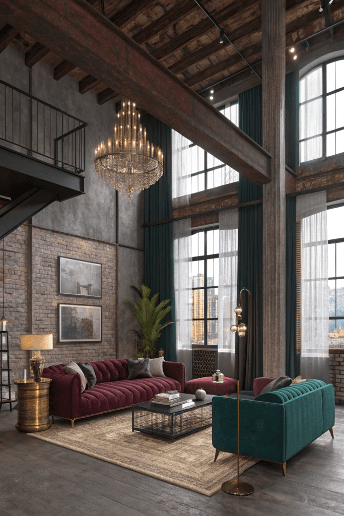 80s Luxury Interior Ideas: Luxe Loft Living with Urban Sophistication