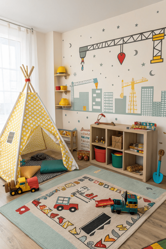 Toddler Room Ideas: Construction Site Fun