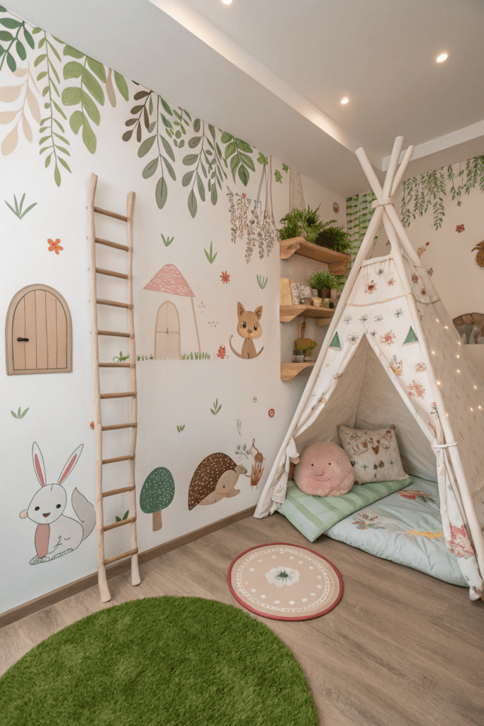 Woodland Creature Hideaway Toddler Room Ideas