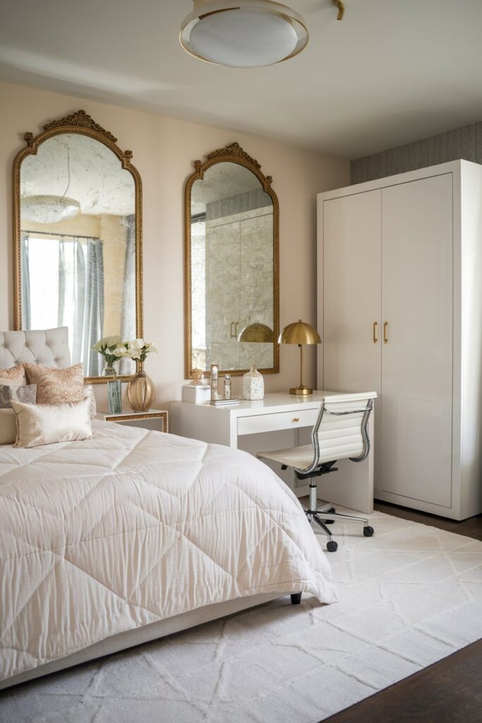 Luxury Dorm Ideas: Elegant Wall Mirrors for Style and Space