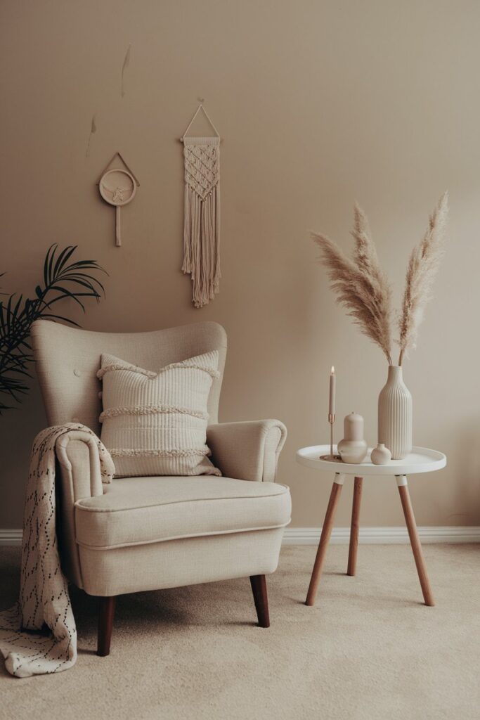 Cozy Corner Ideas: Cozy Corner with Scented Candles