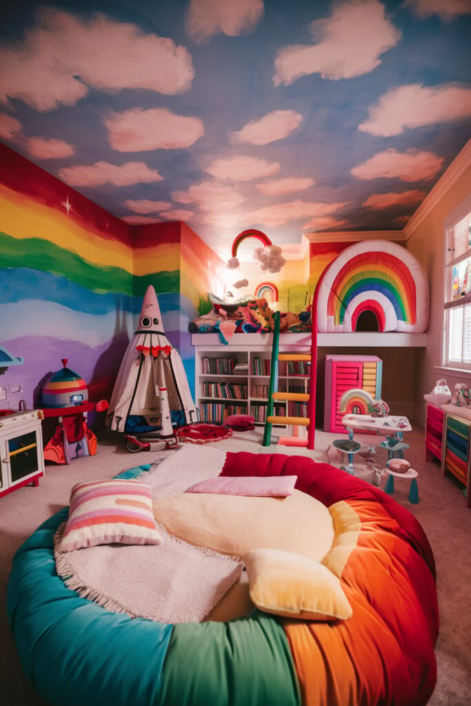 Toddler Room Ideas: Rainbow Wonderland