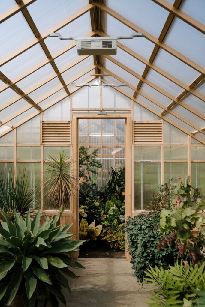 Greenhouse Interior Ideas: Automatic Ventilation System for Temperature Control