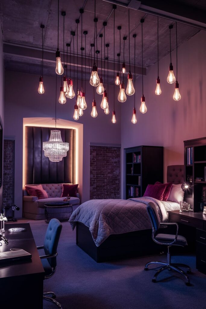 Luxury Dorm Ideas: Ambient Lighting with Stylish Fixtures