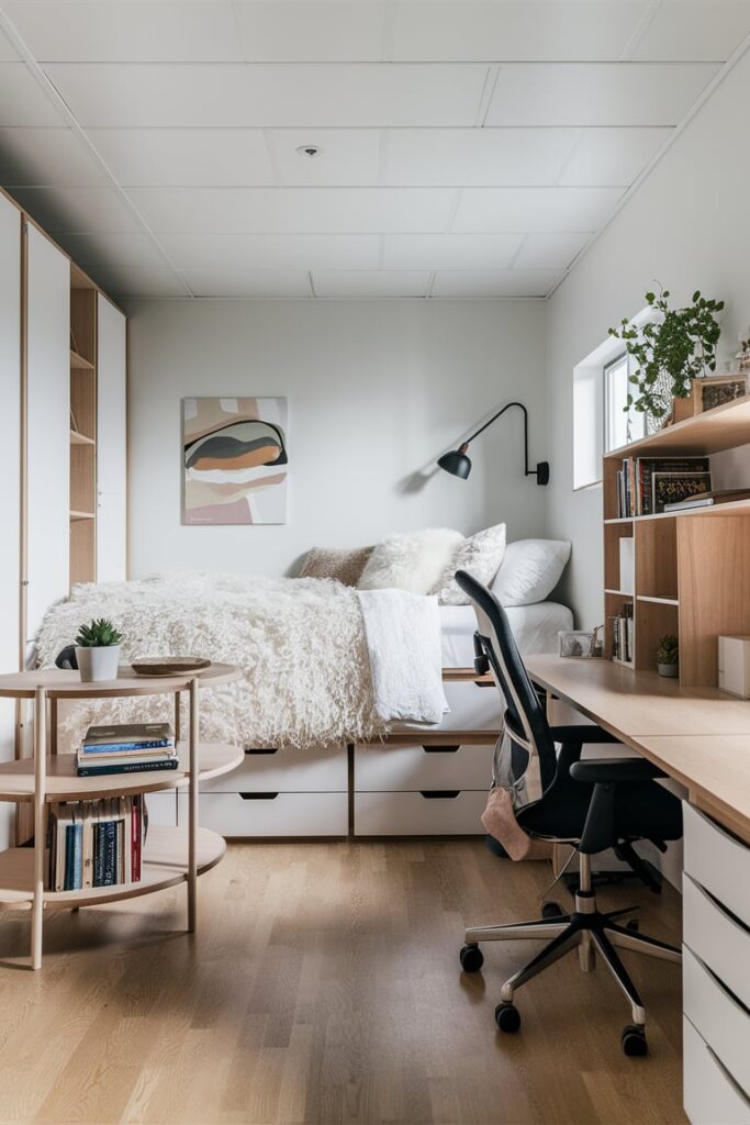 dorm room ideas: Modern Scandinavian Serenity