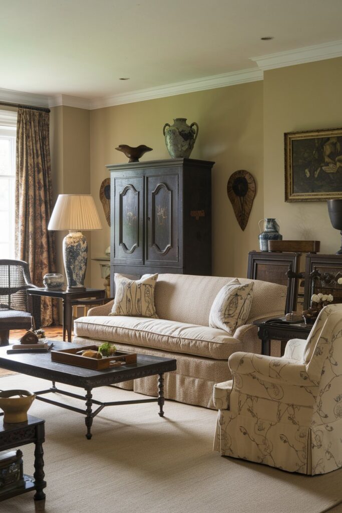 Cozy Traditional Living Room Ideas: Vintage Style with Antique Furniture