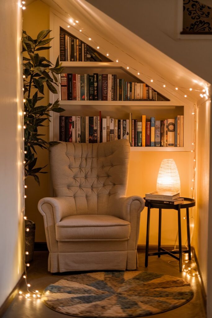 Cozy Corner Ideas: Warm Reading Nook with Soft Lighting