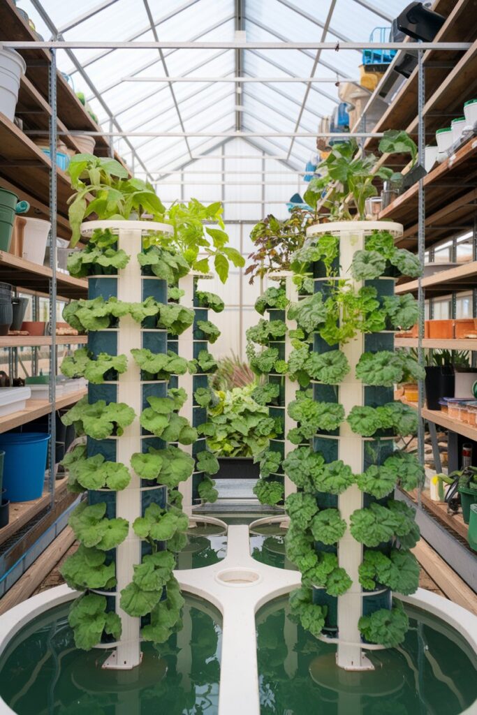 Greenhouse Interior Ideas: Hydroponic System for Soil-Free Cultivation