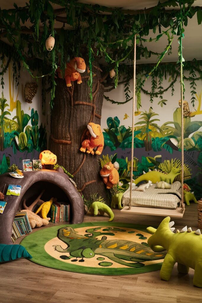 Toddler Room Ideas: Dino Jungle Adventure