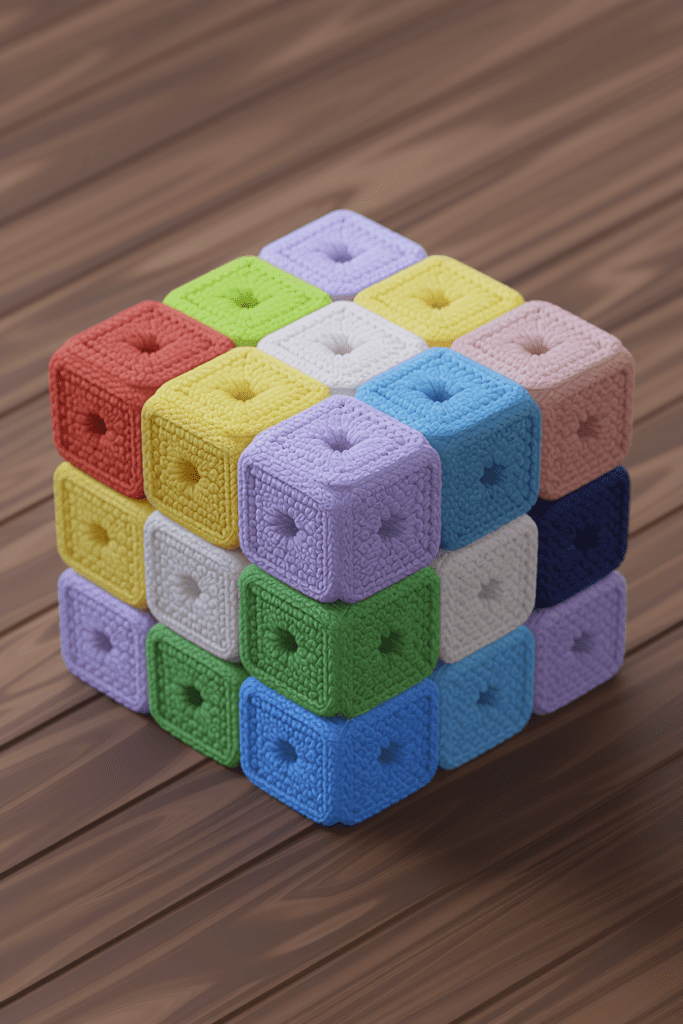 Cool Crochet Ideas: Crochet 3D Puzzle Cube