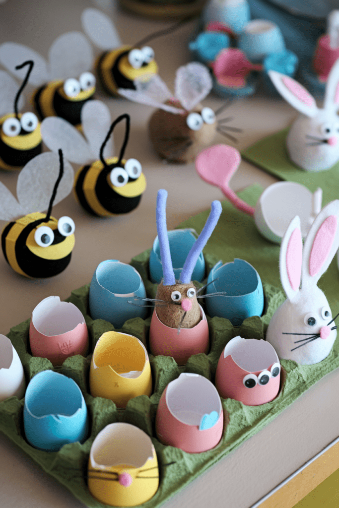 Kawaii Diy Craft Ideas: Kawaii Egg Carton Critters