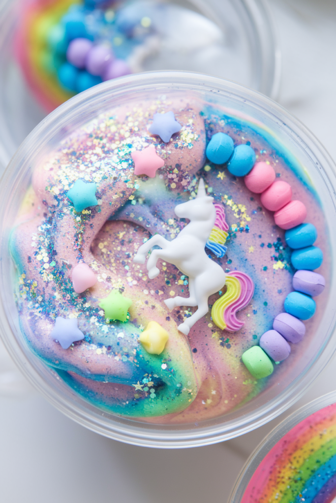 Kawaii Diy Craft Ideas: Rainbow Unicorn Slime