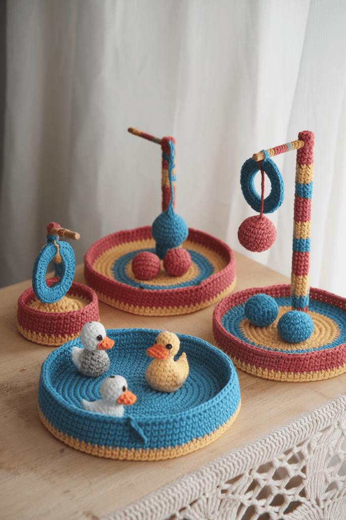 Cool Crochet Ideas: Crochet Miniature Carnival Game Set