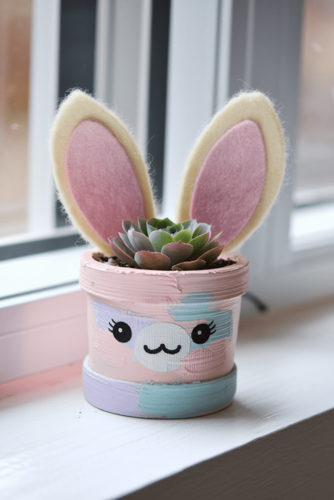 Kawaii Diy Craft Ideas: Bunny Ear Planters