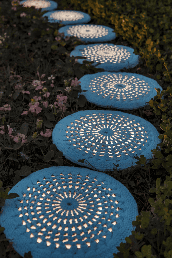 Cool Crochet Ideas: Crochet Glow-in-the-Dark Pathway Stones