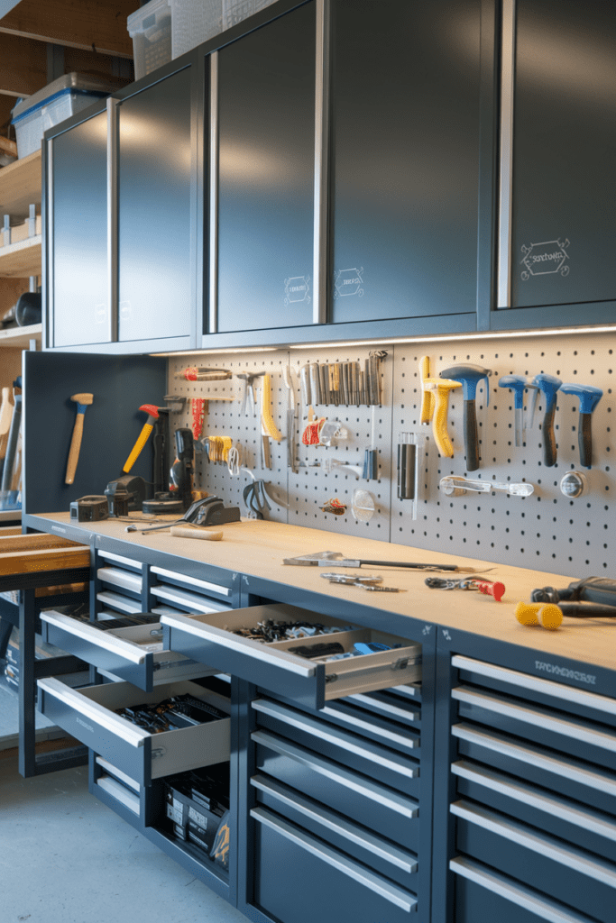 Garage Workshop Layouts Ideas: The Hidden Compartment Workbench