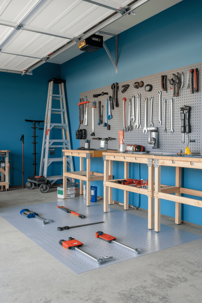 Garage Workshop Layouts Ideas: The Magnetic Floor Grid