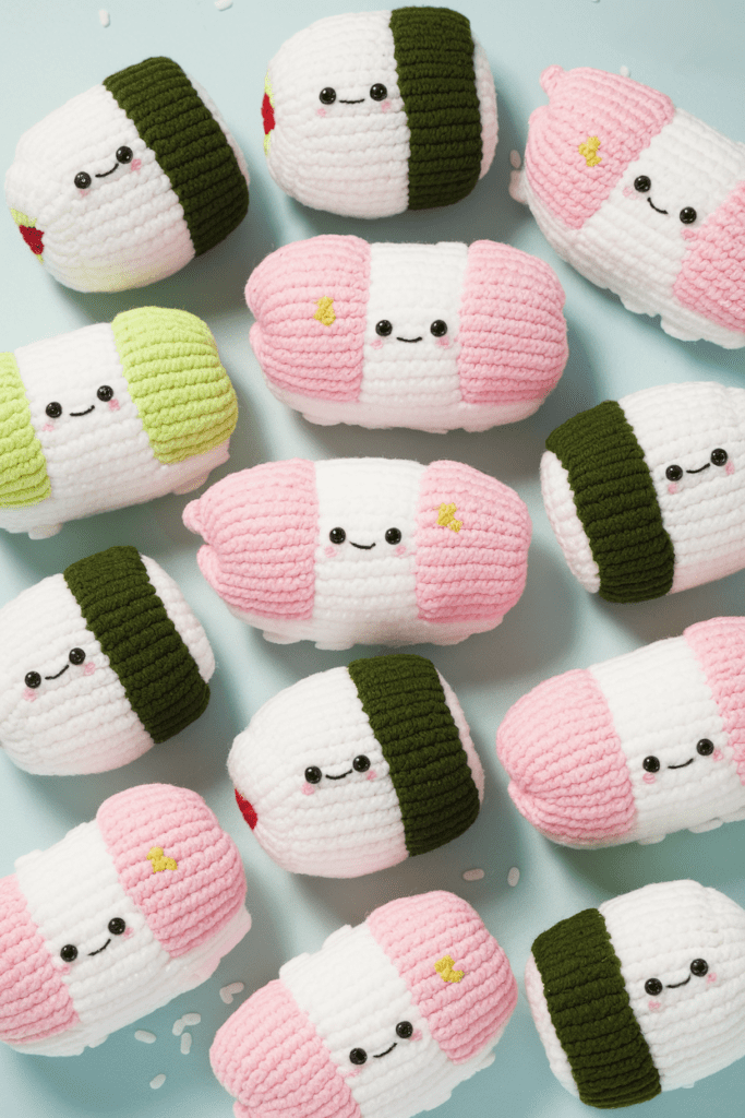 Kawaii Diy Craft Ideas: Pom-Pom Sushi Plushies