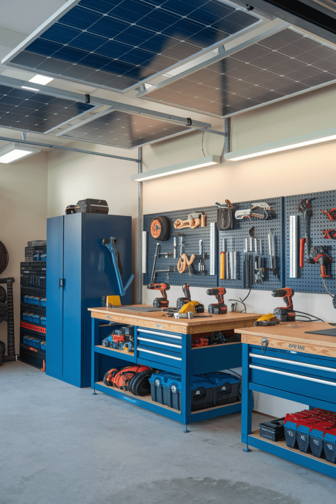 Garage Workshop Layouts Ideas: The Solar-Powered Workshop